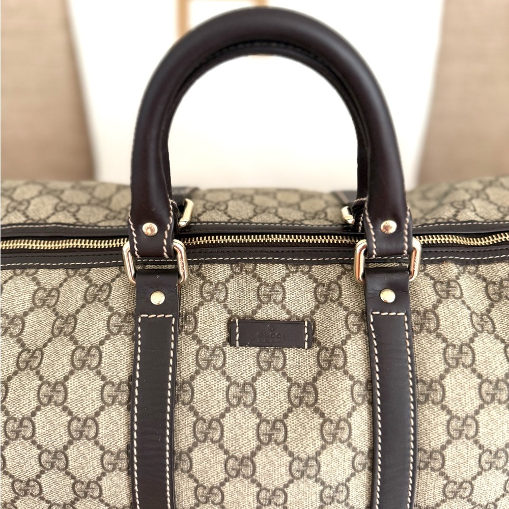 Authentic Gucci GG Supreme Canvas Duffel Bag Boston bag unisex - Picture 3 of 16